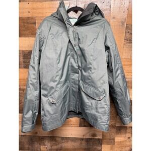 Columbia Sportswear Sage Green Hooded Winter Ski Jacket Women XL